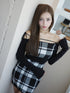 String core mini dress